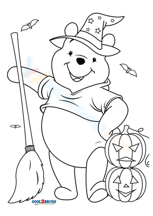 Printable disney halloween coloring pages for all ages