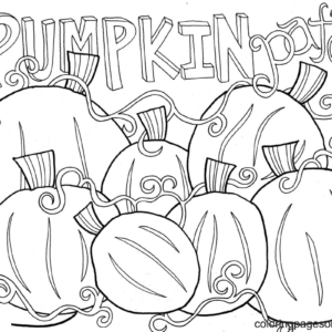 Pumpkin coloring pages printable for free download