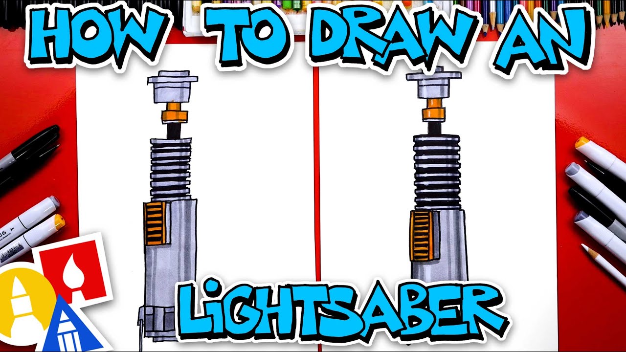 How to draw a lightsaber fro star wars