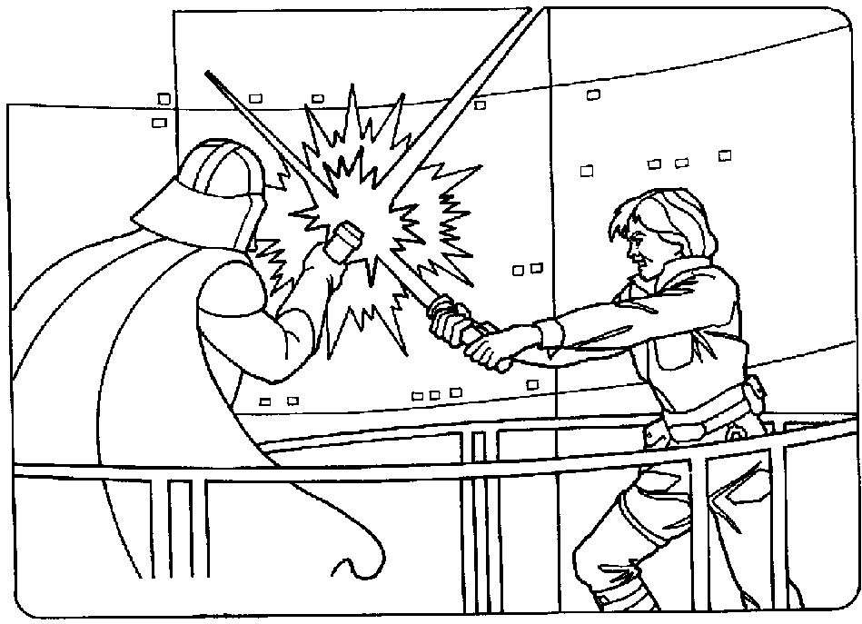 Lightsaber coloring pages