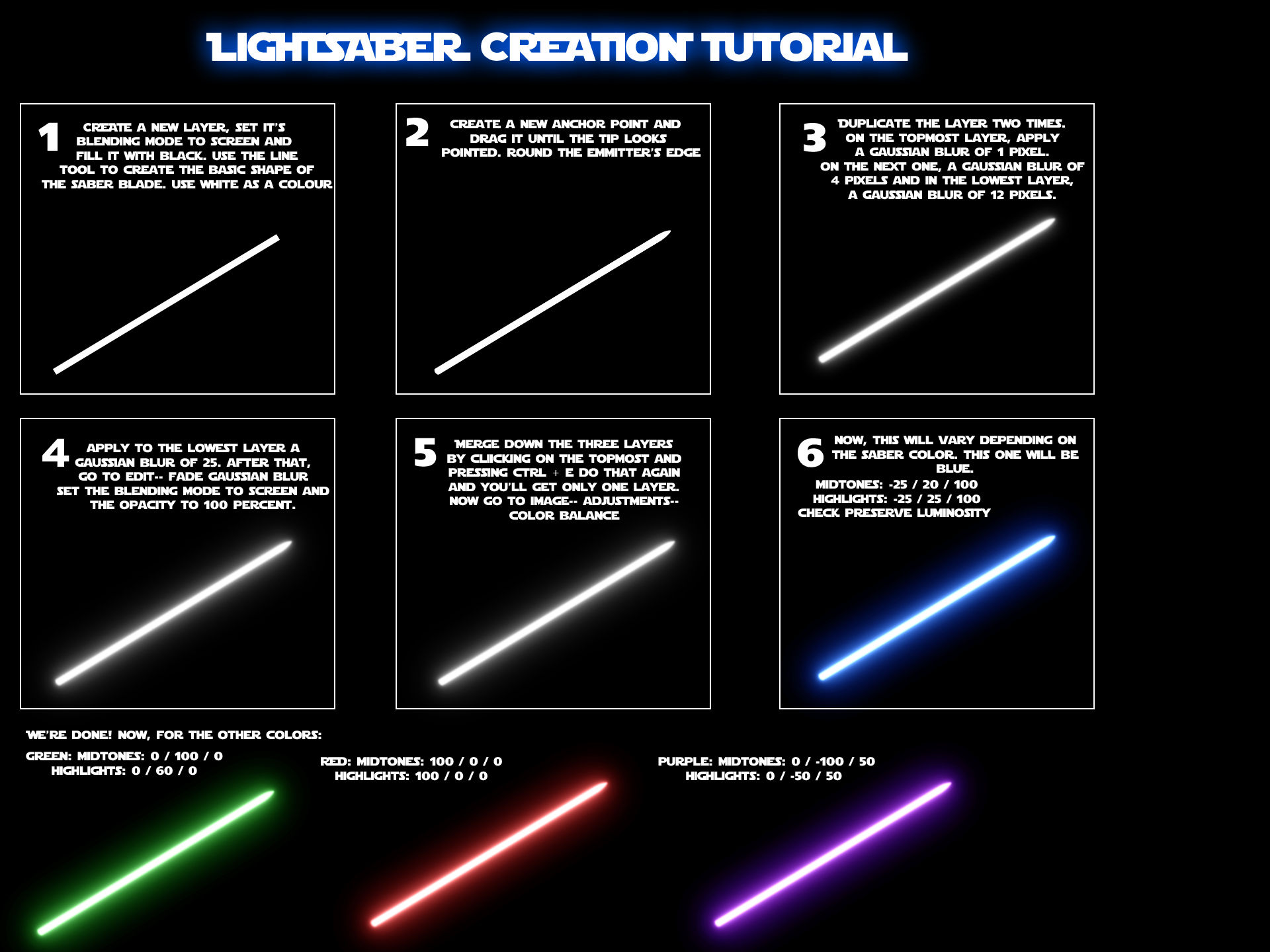 Lightsaber tutorial by nico