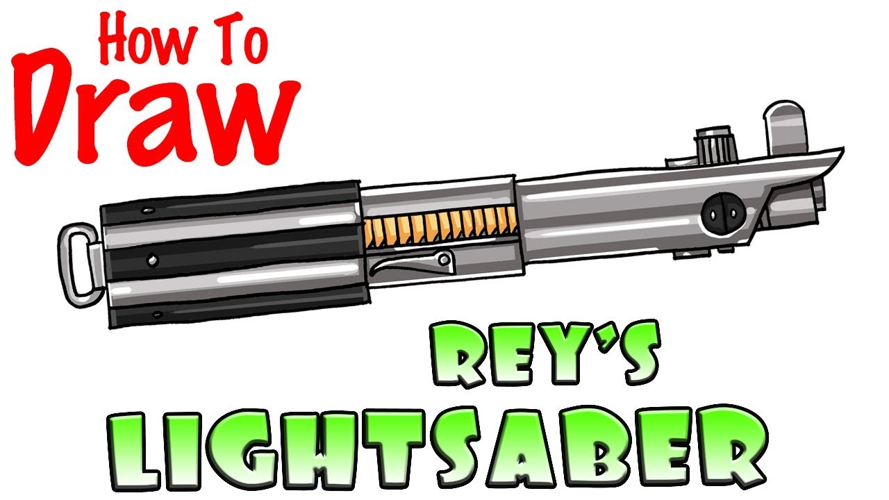 How to draw anakins lightsaber