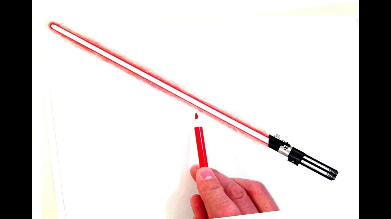 How to draw darth vaders lightsaber