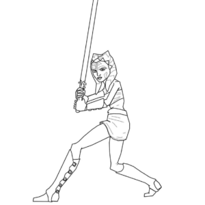 Ahsoka coloring pages printable for free download