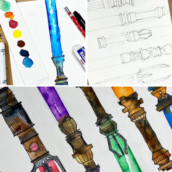 Design a lightsaber with devyn larson