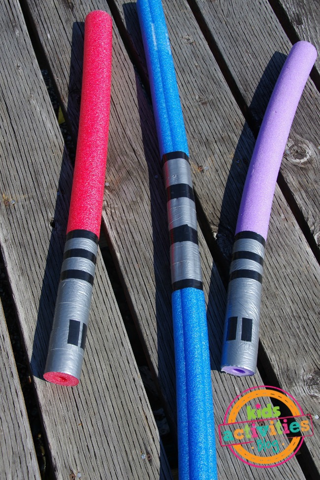 Easy fun diy pool noodle lightsabers kids activities blog