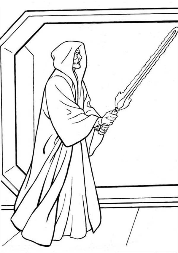 Lightsaber coloring pages