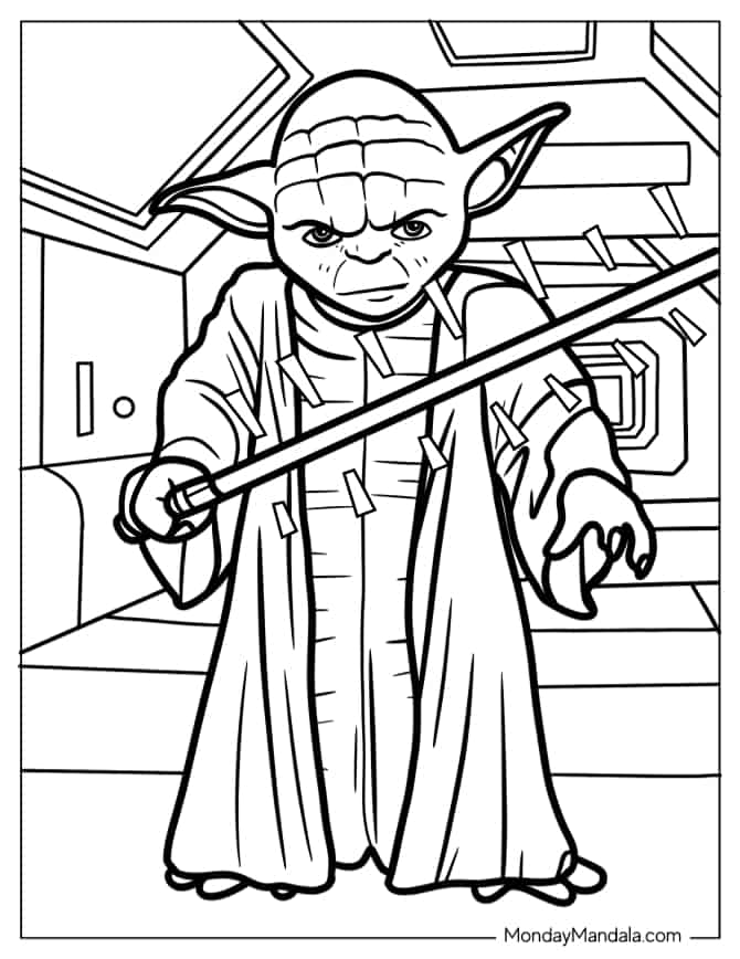 Star wars coloring pages free pdf printables