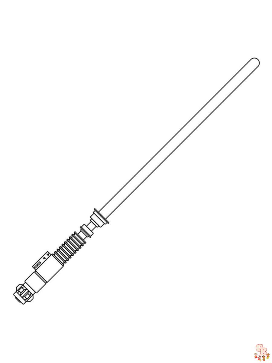 Printable lightsaber coloring pages free for kids and adults