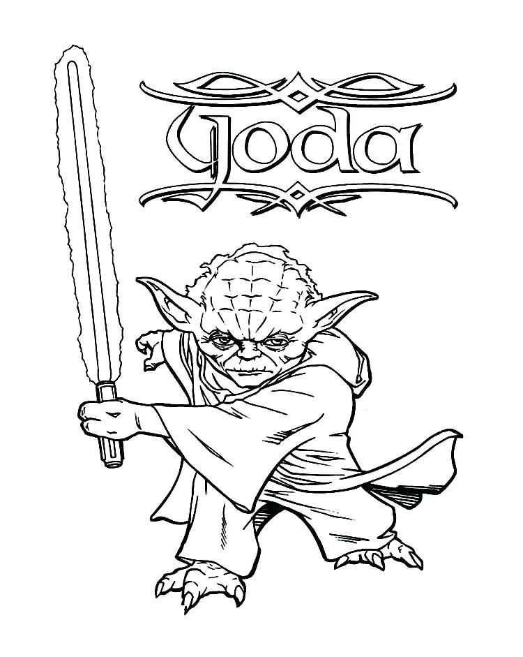 Lightsaber coloring pages