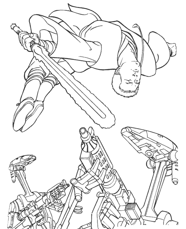 Print luke skywalker coloring sheet