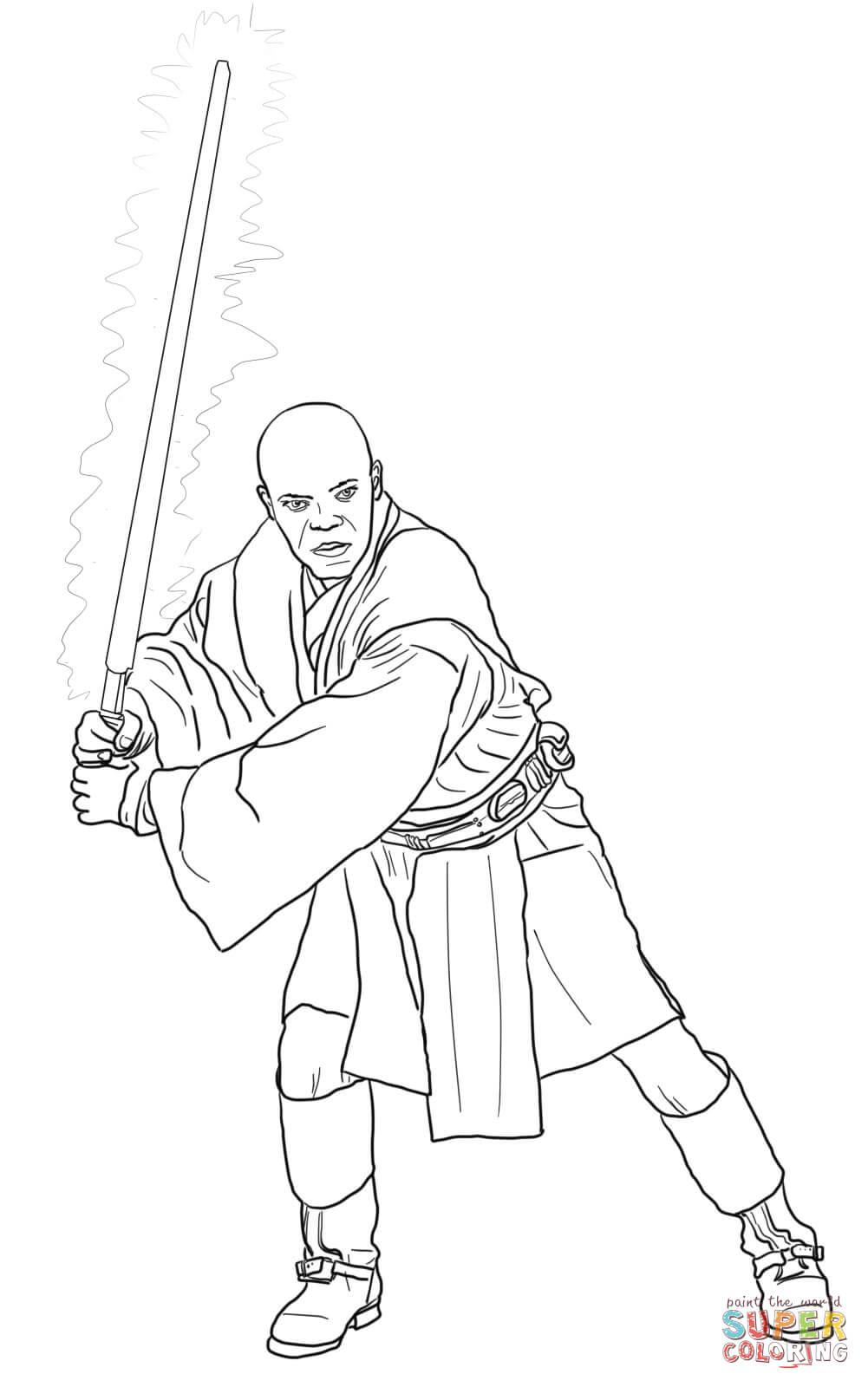 Mace windu coloring page free printable coloring pages