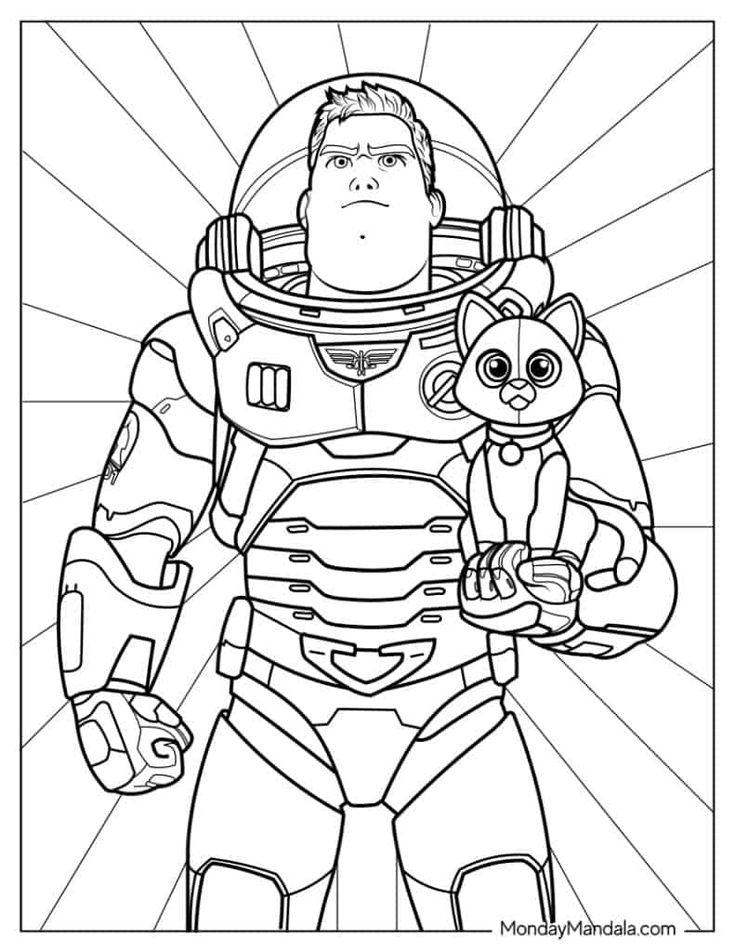 Buzz lightyear coloring pages free pdf printables cat socks cat colors etsy printables