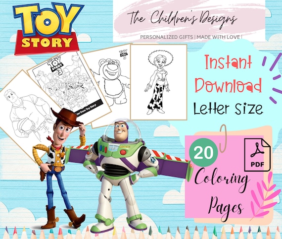 New buzz lightyear coloring pages plus toy story pagescoloring pages for kidstoy story coloring pagesbirthday favor
