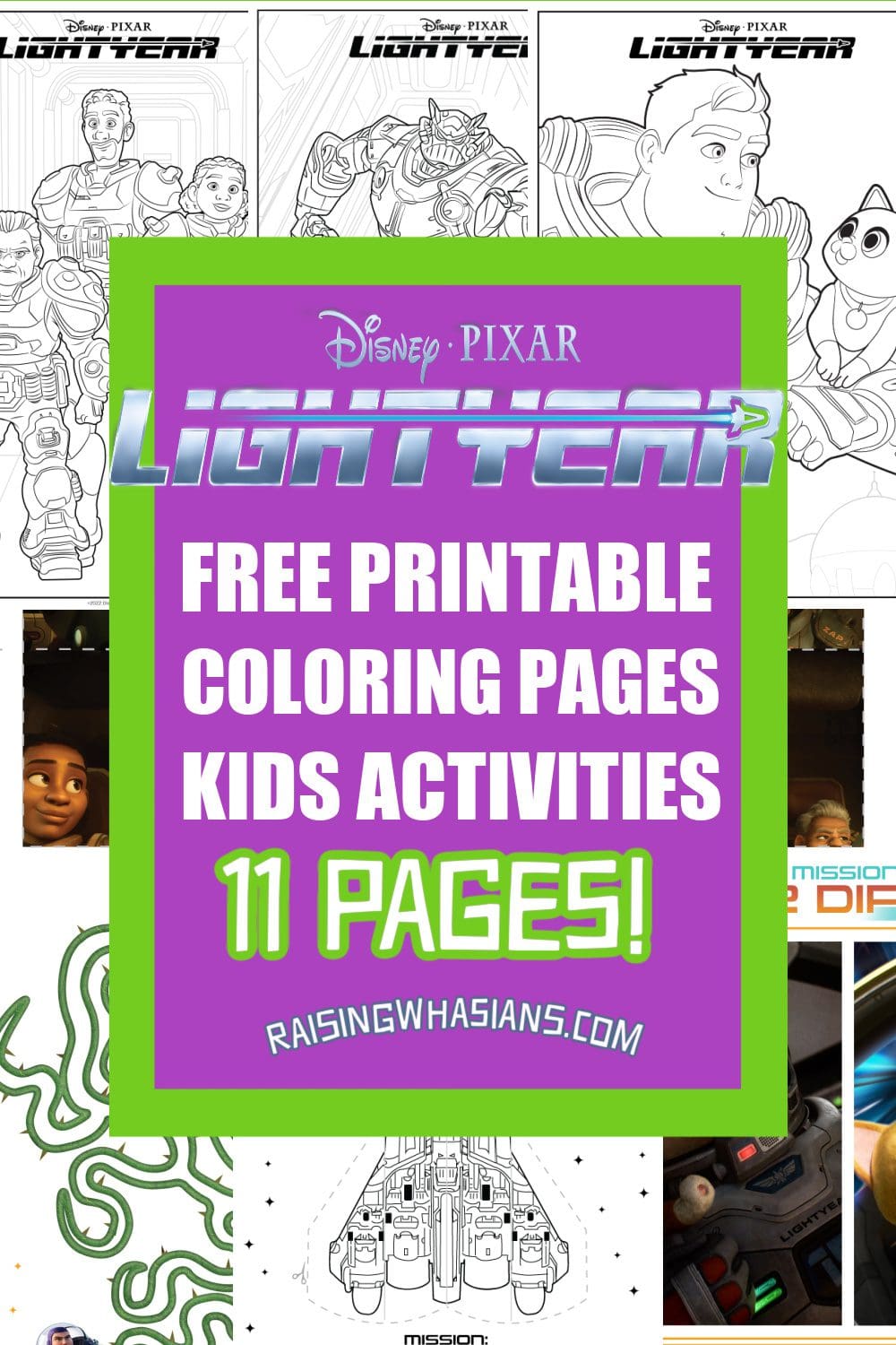 Free lightyear coloring sheets kids activities prequel printable