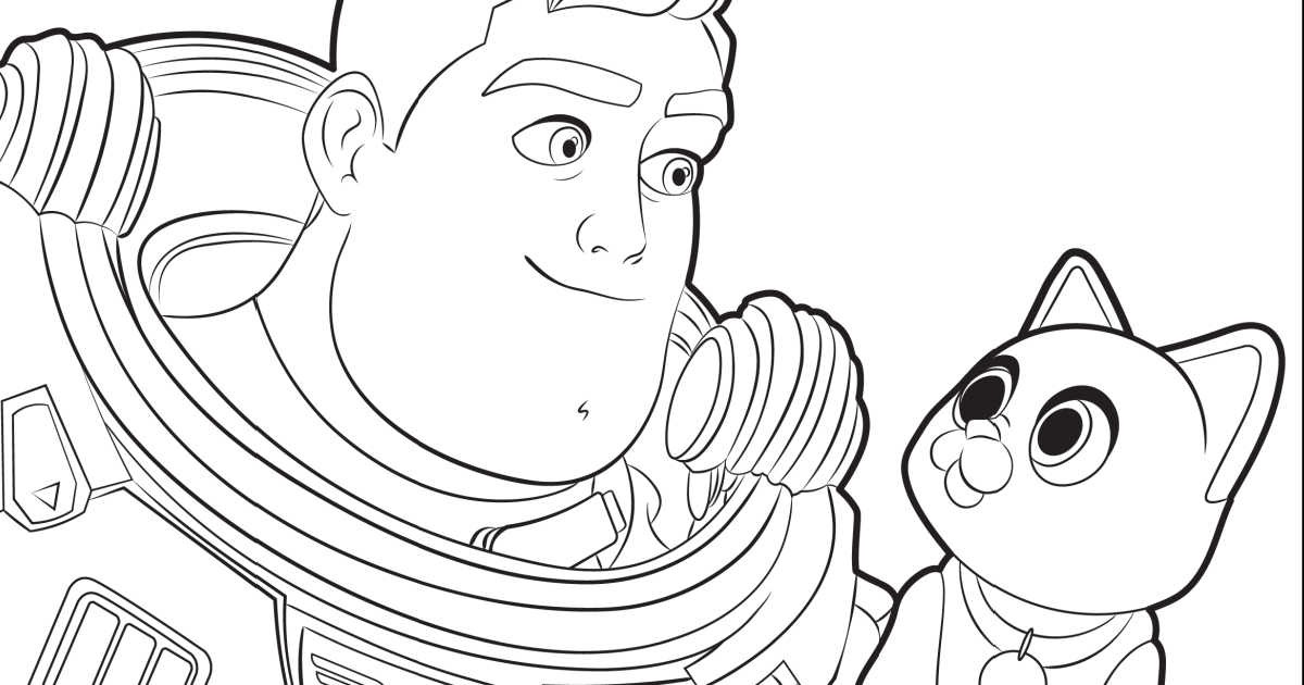 Free lightyear buzz sox coloring page