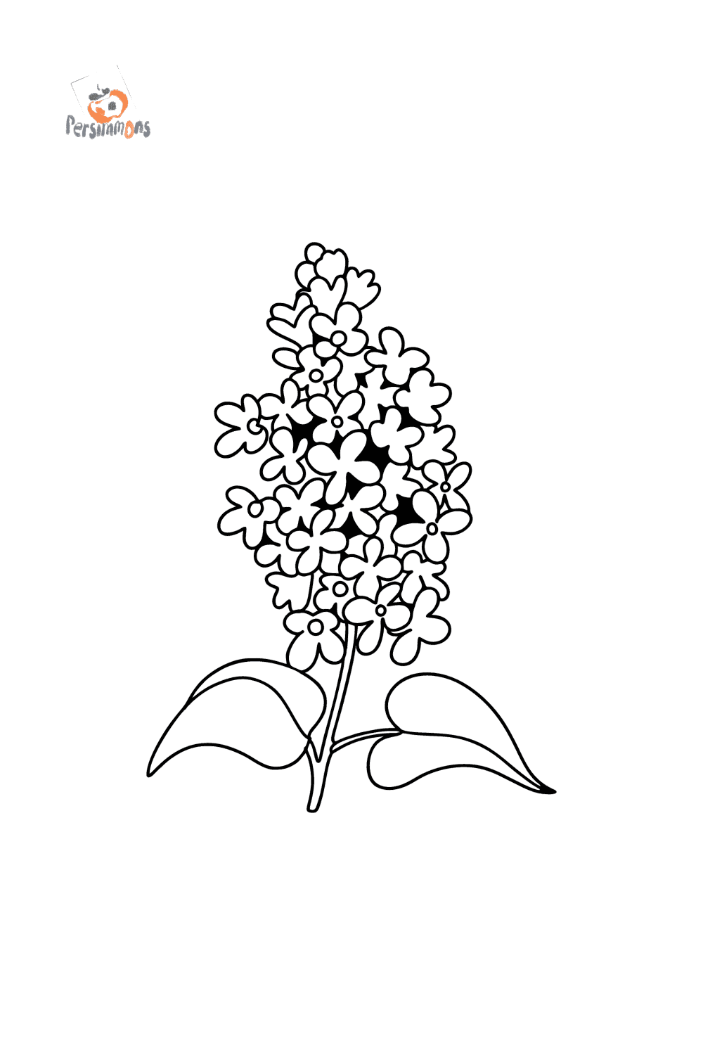 Lilac sprig coloring page â online and print for free