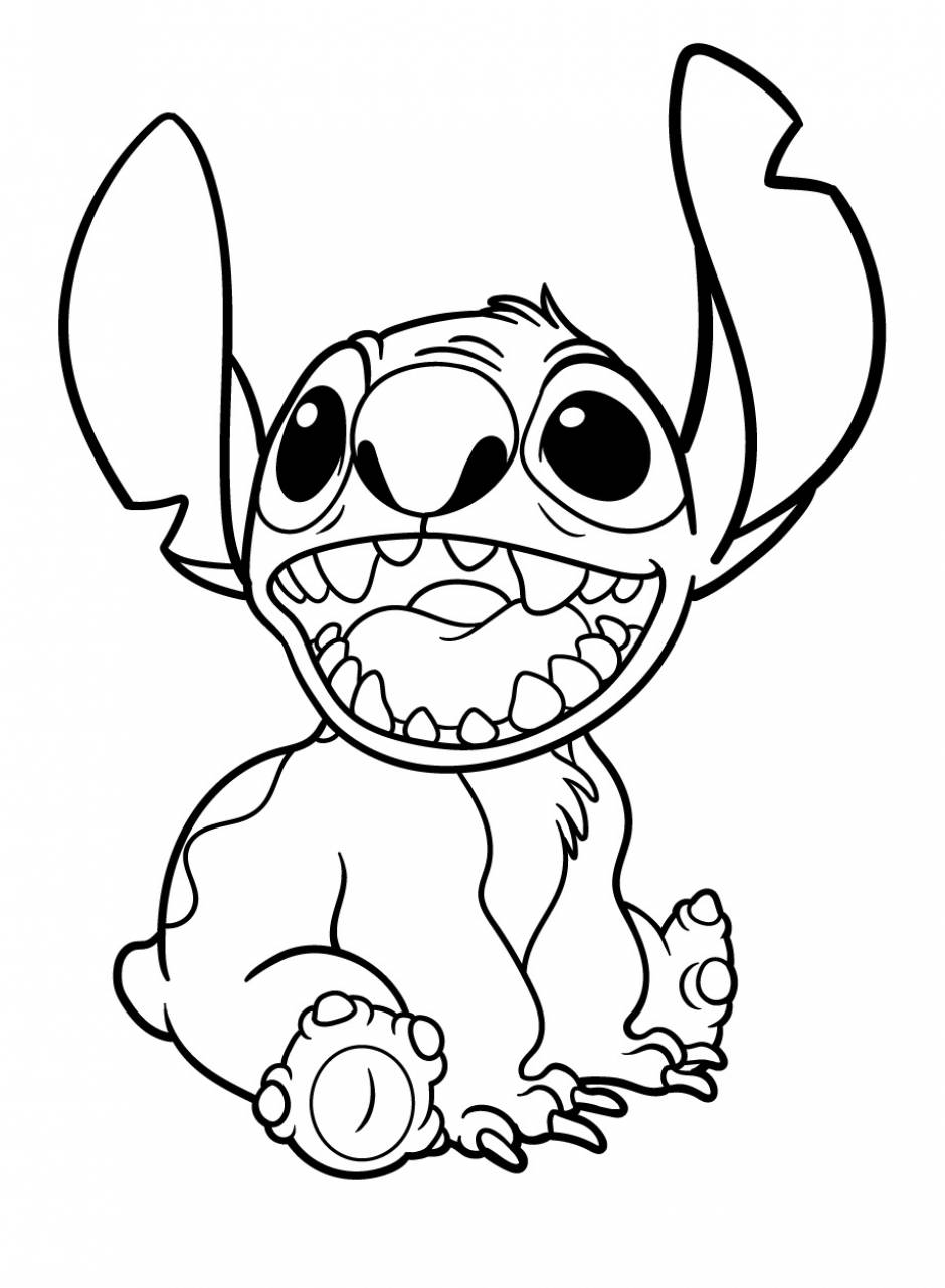 Stitch coloring pages