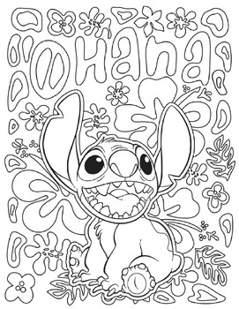 Lilo and stitch coloring book activity pages for kids