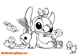 Lilo and stitch coloring pages