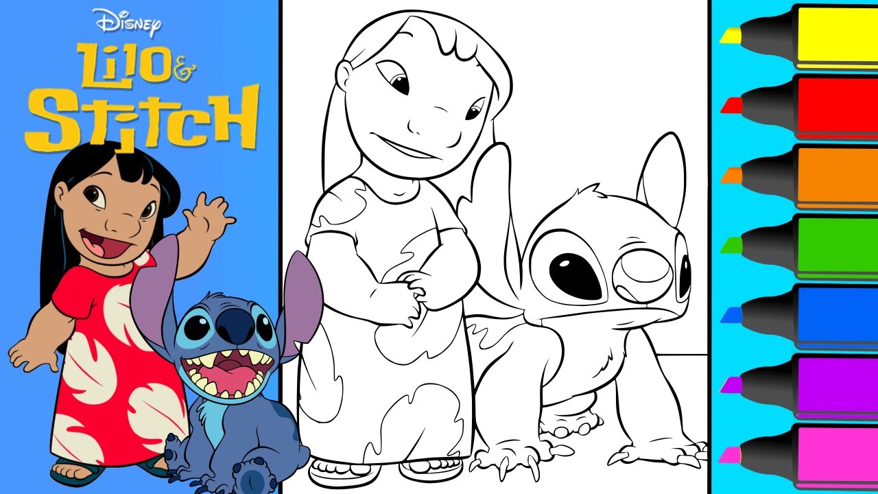 How to color lilo and stitch from disney