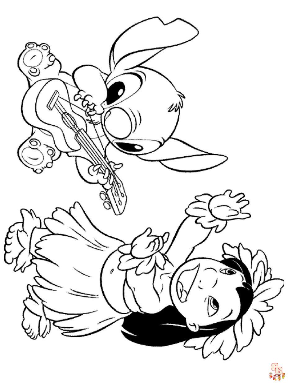 Stitch coloring pages