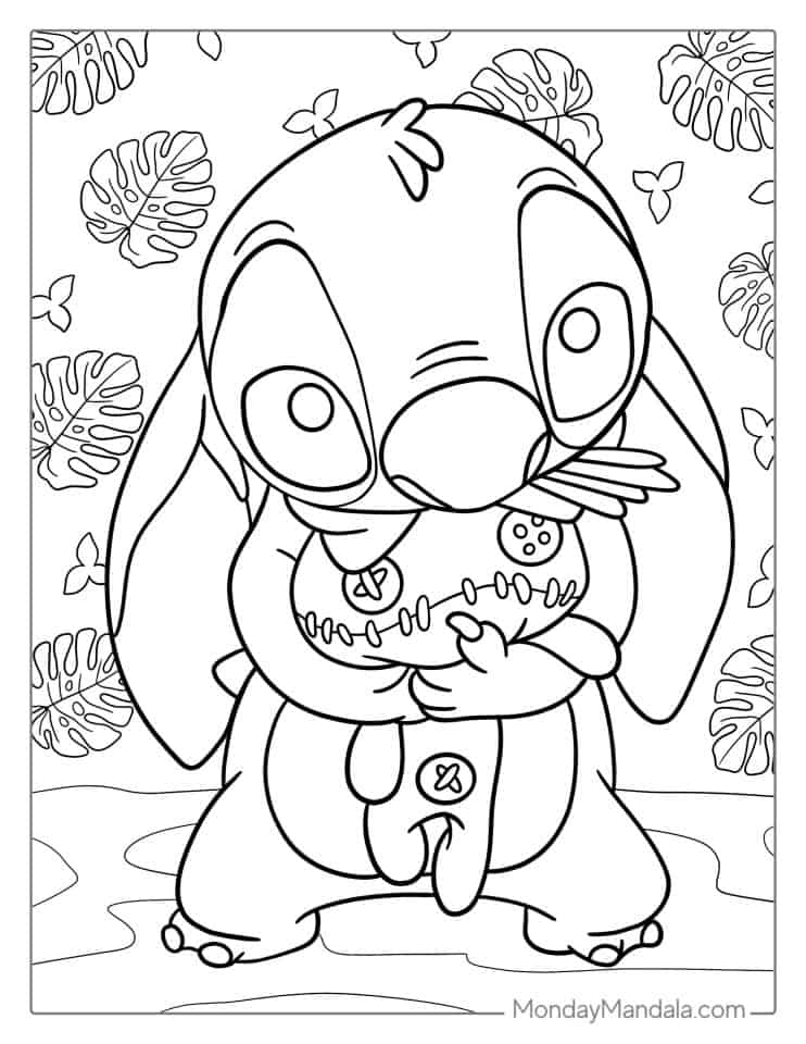 Lilo stitch coloring pages free pdf printables disney coloring pages stitch coloring pages cartoon coloring pages