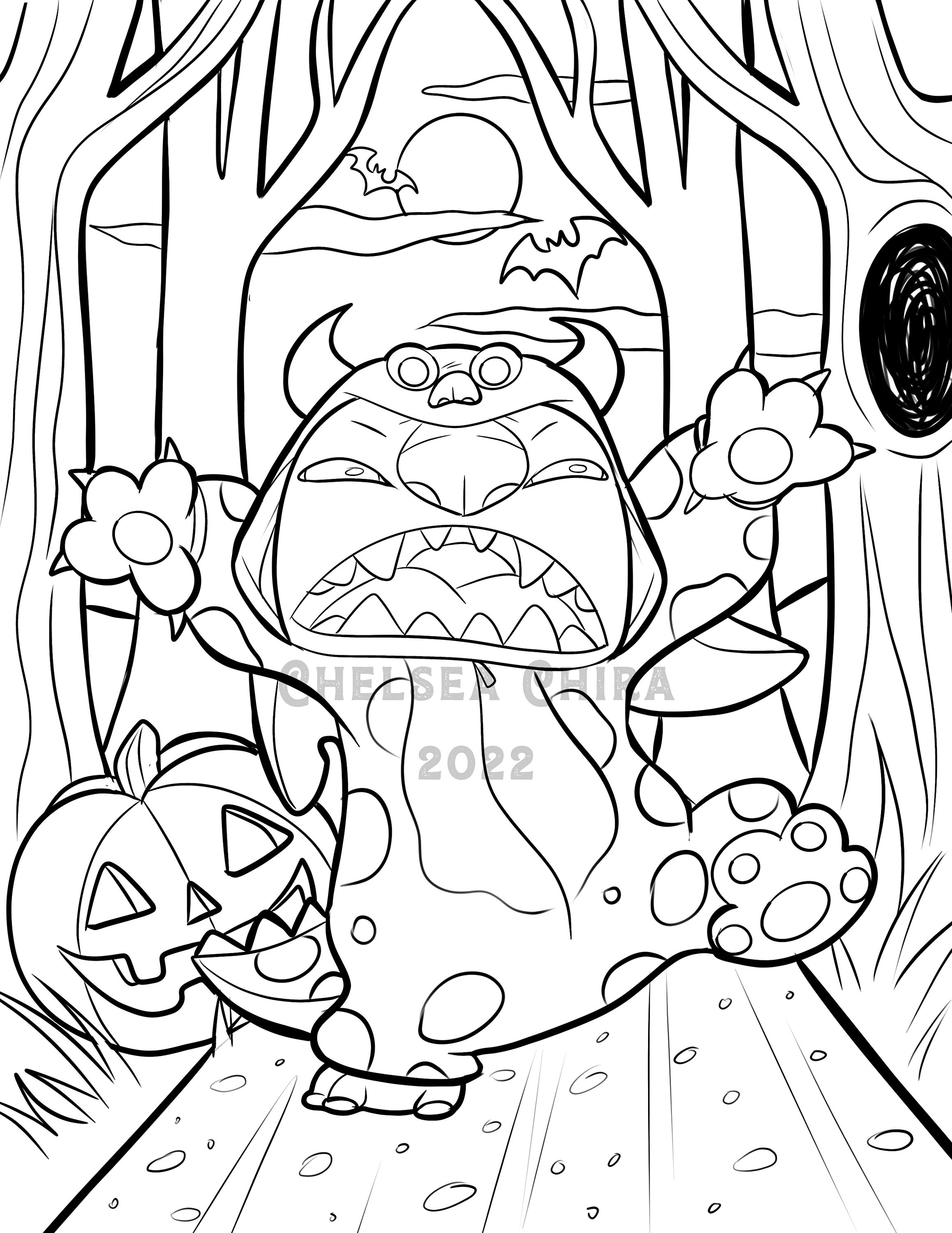 Halloween stitch coloring sheet download now