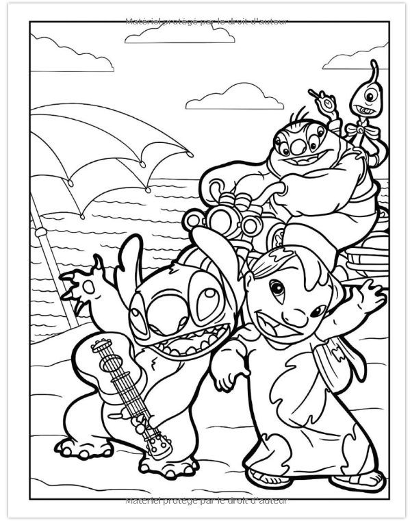 Lilo stitch coloring book meditation anti