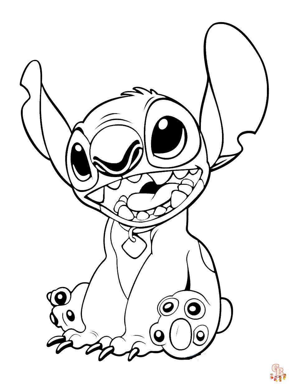 Stitch coloring pages