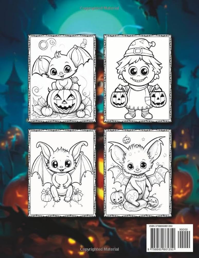 Cute halloween coloring book for kids capture magical halloween moments in kids coloring easy halloween coloring book williams frank w books