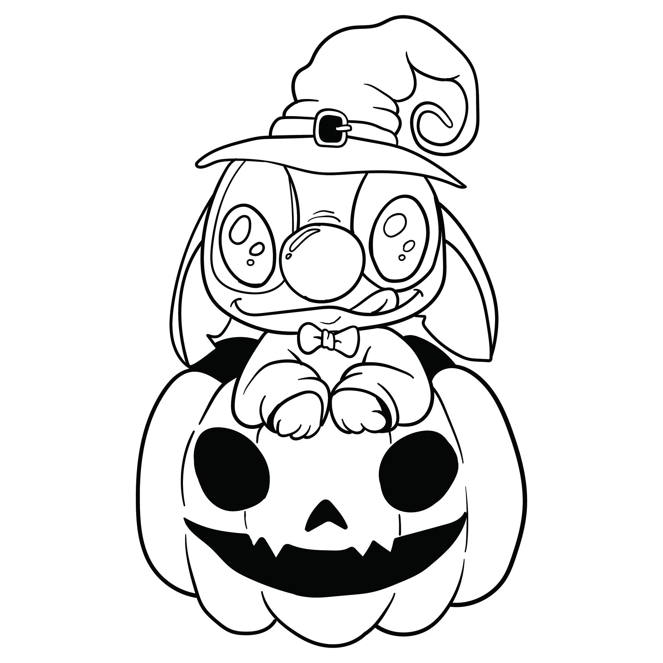 Best disney halloween coloring pages printable pdf for free at printablee stitch coloring pages halloween coloring pages printable pumpkin coloring pages