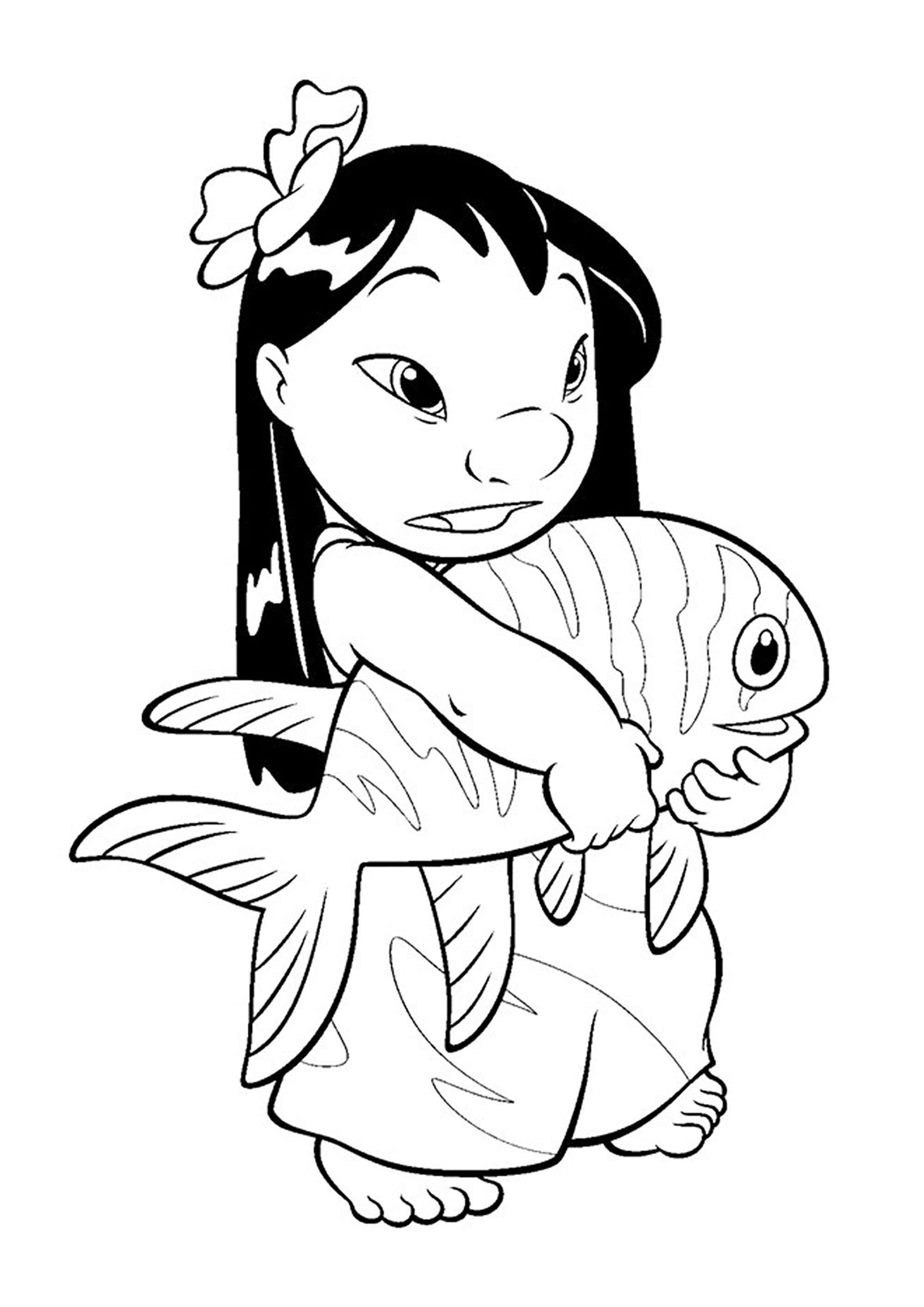 Lilo and stitch coloring pages to print