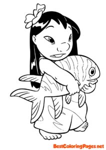 Lilo and stitch coloring pages