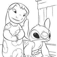 Lilo and stitch coloring pages