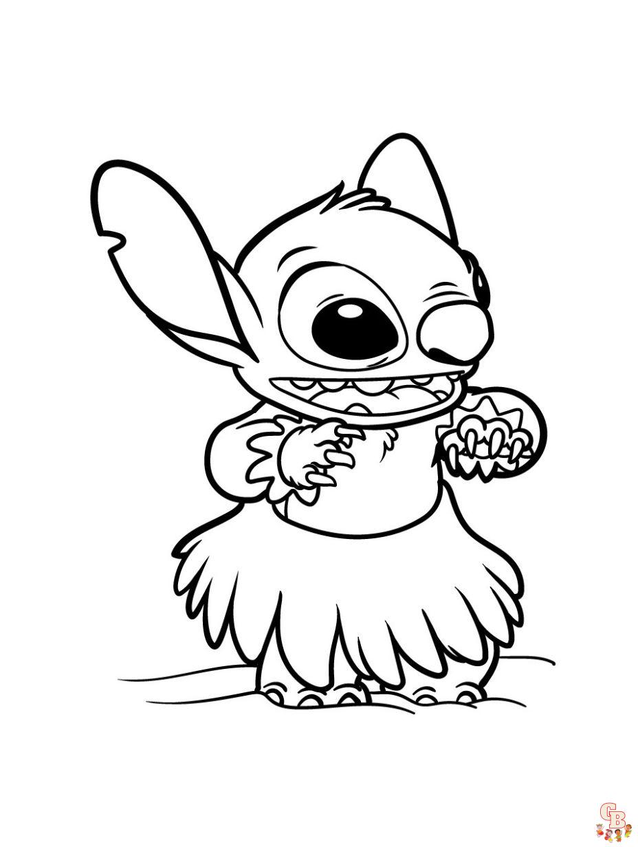 Stitch coloring pages