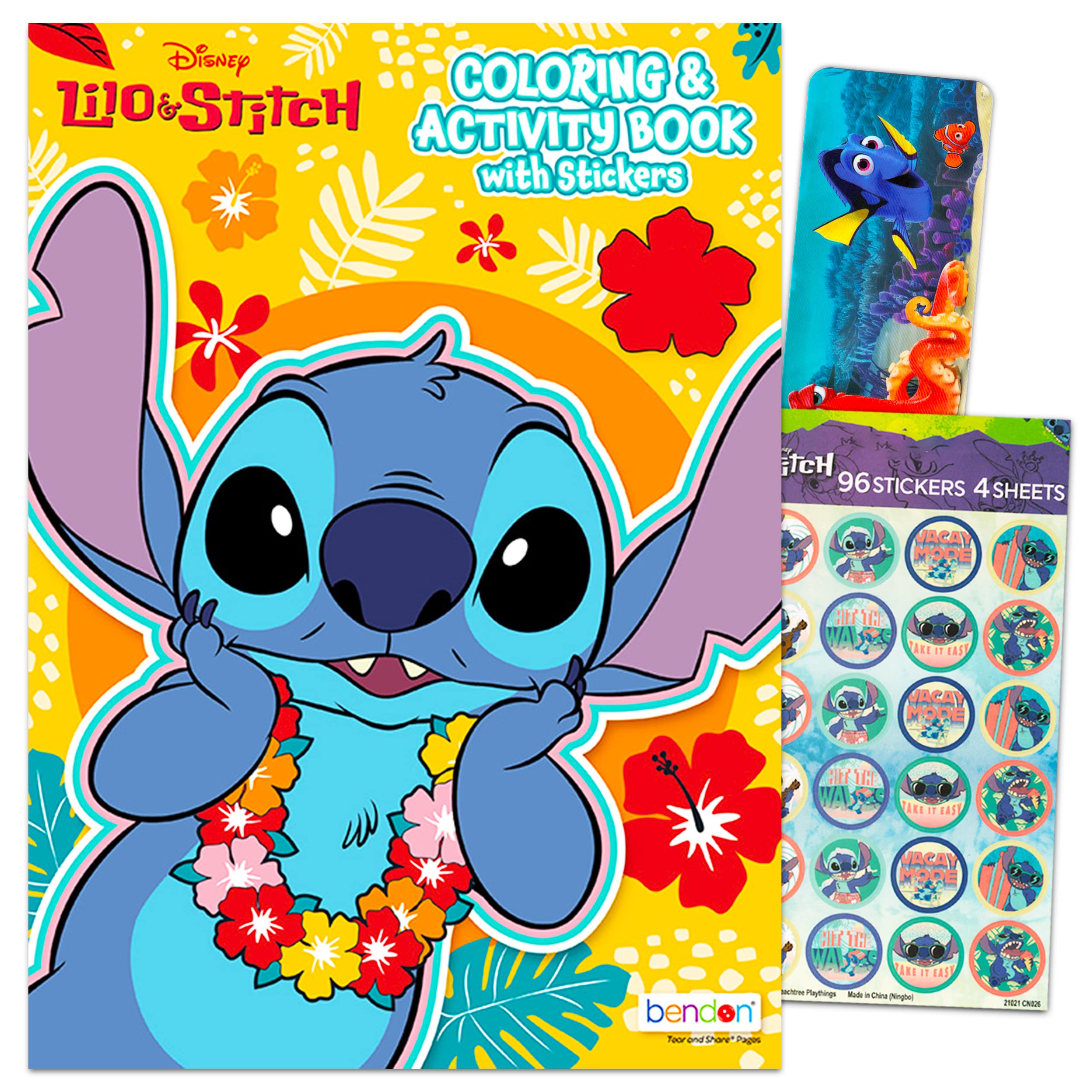 Disney lilo and stitch stickers coloring and activity book set