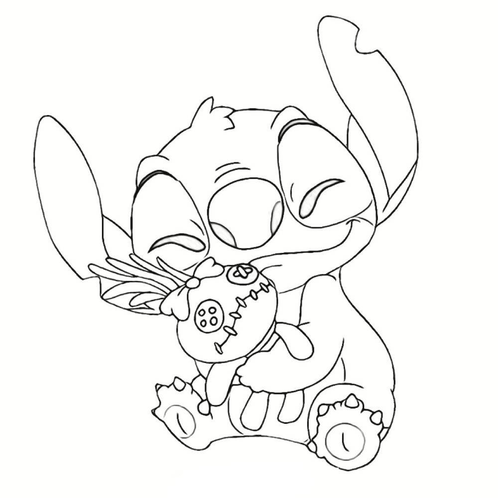 Stitch coloring pages printable