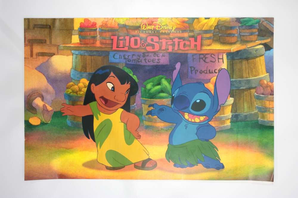 Lilo stitch eyes and ears cast member newspaper full color poster suitable for framing â high country vintage