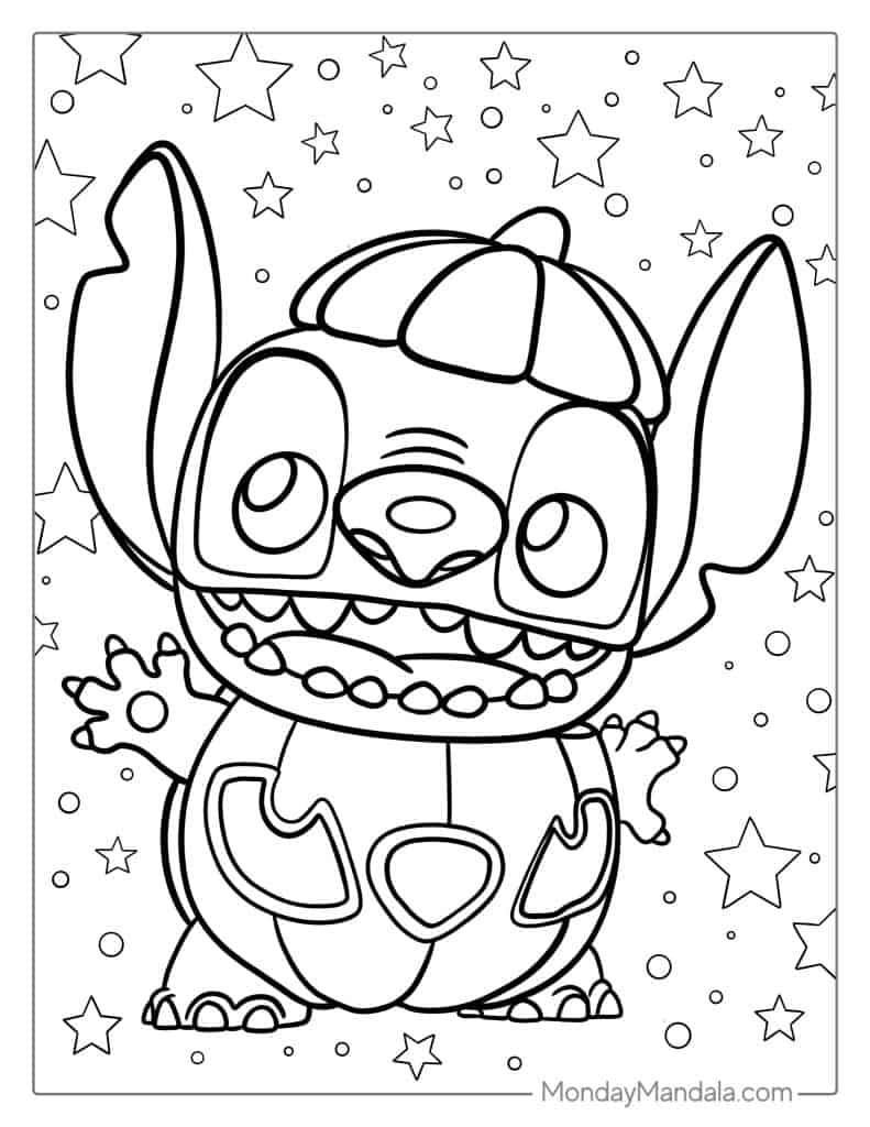 Lilo stitch coloring pages free pdf printables