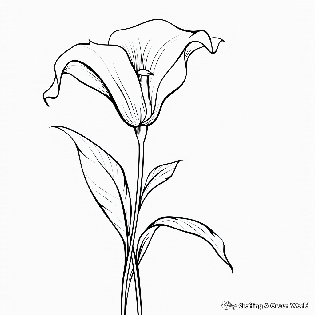 Lily coloring pages