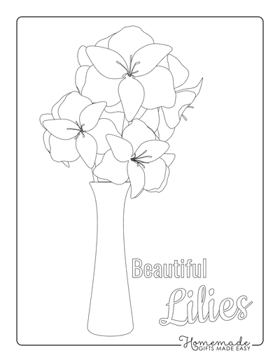 Free flower coloring pages for kids adults