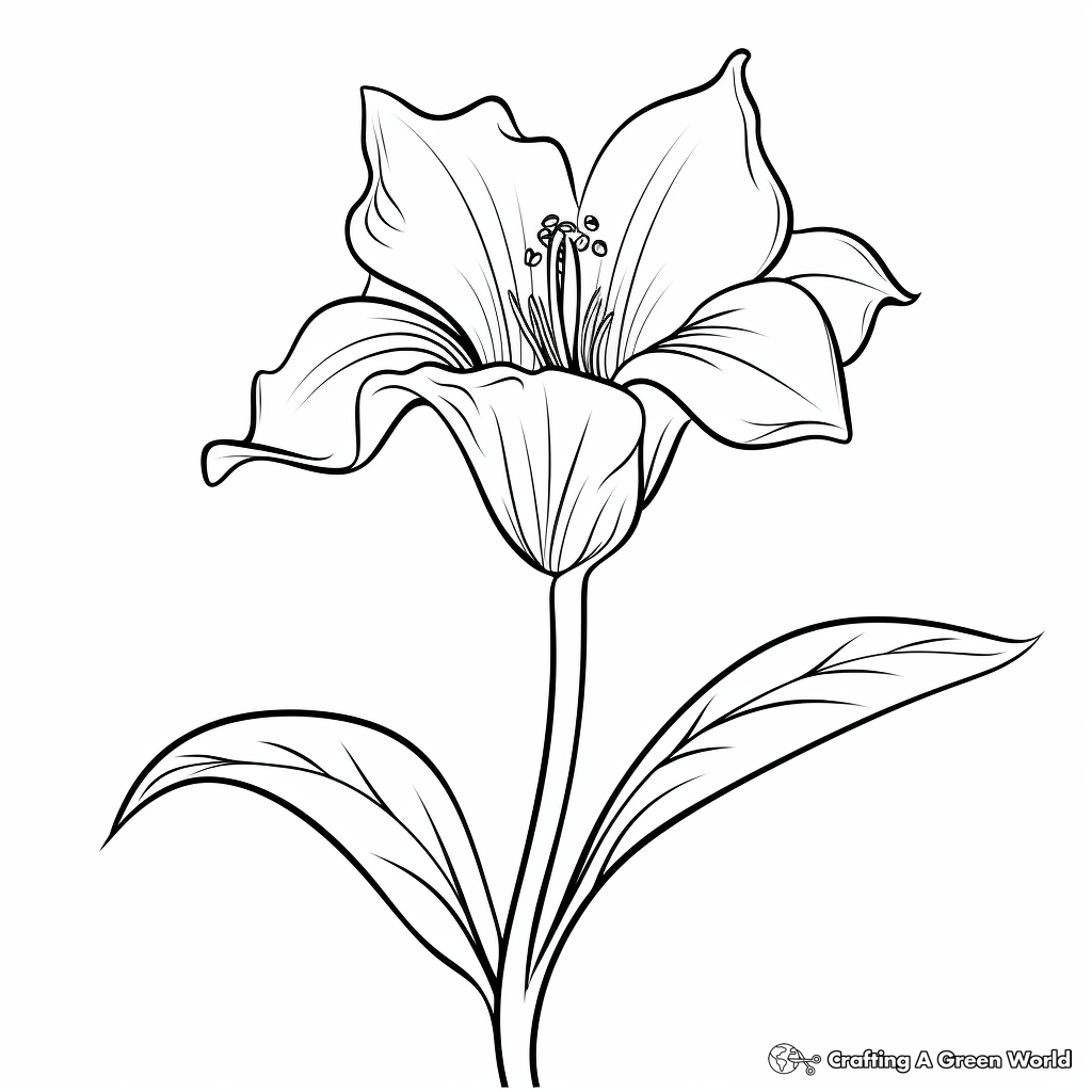 Lily coloring pages