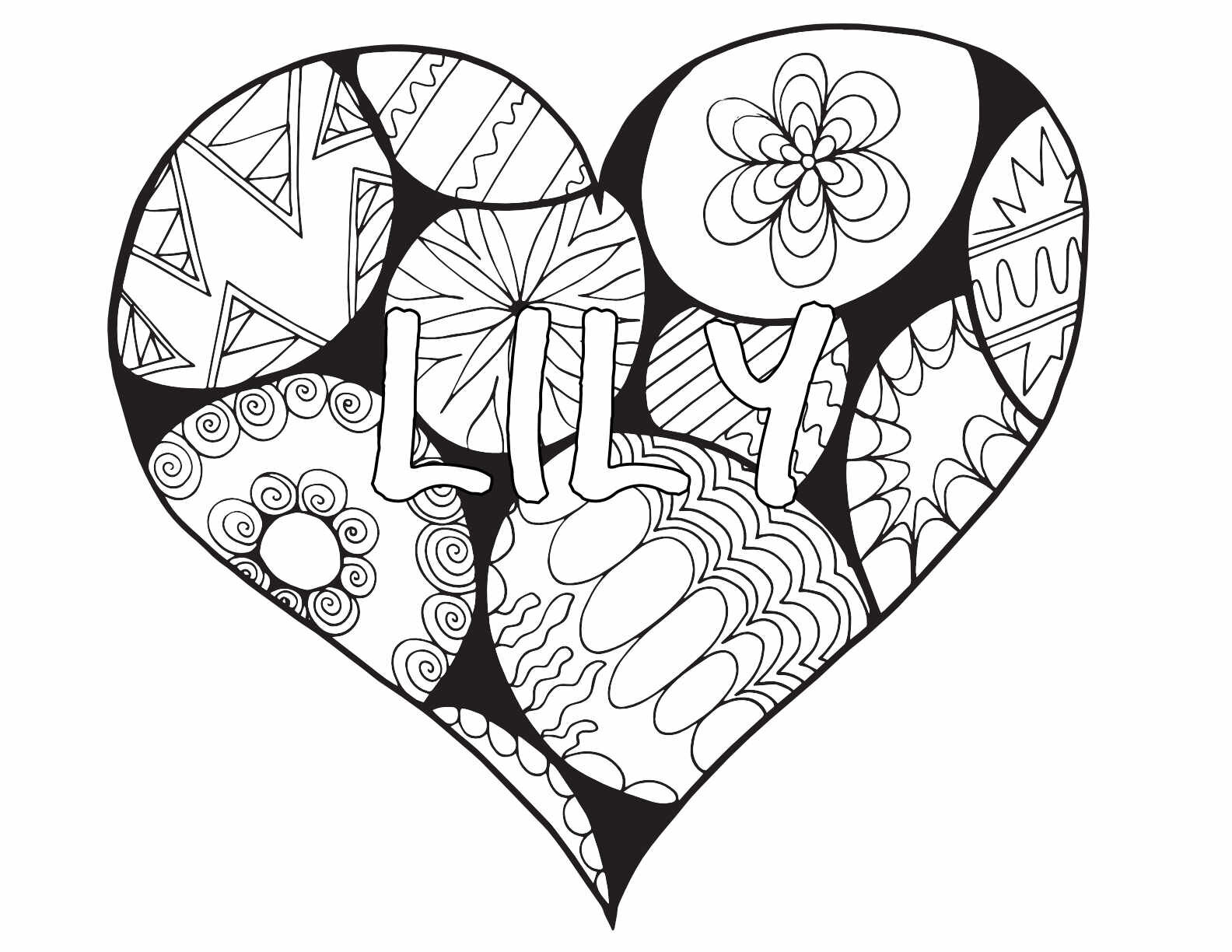 Lily coloring pages