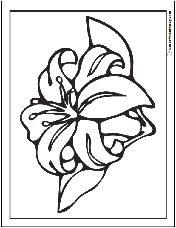 Lily coloring pages â fun interactive notebook pdf printables