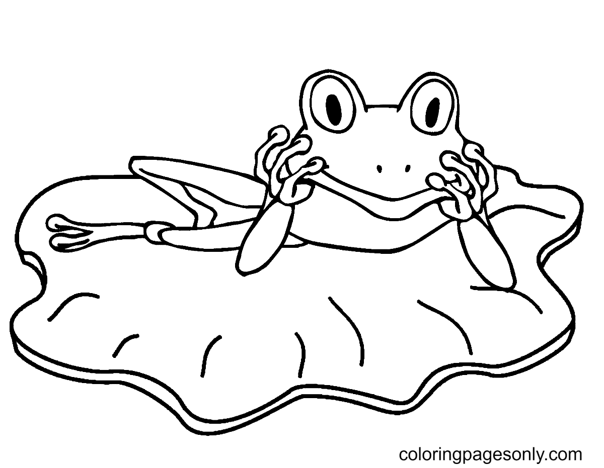 Frog coloring pages printable for free download