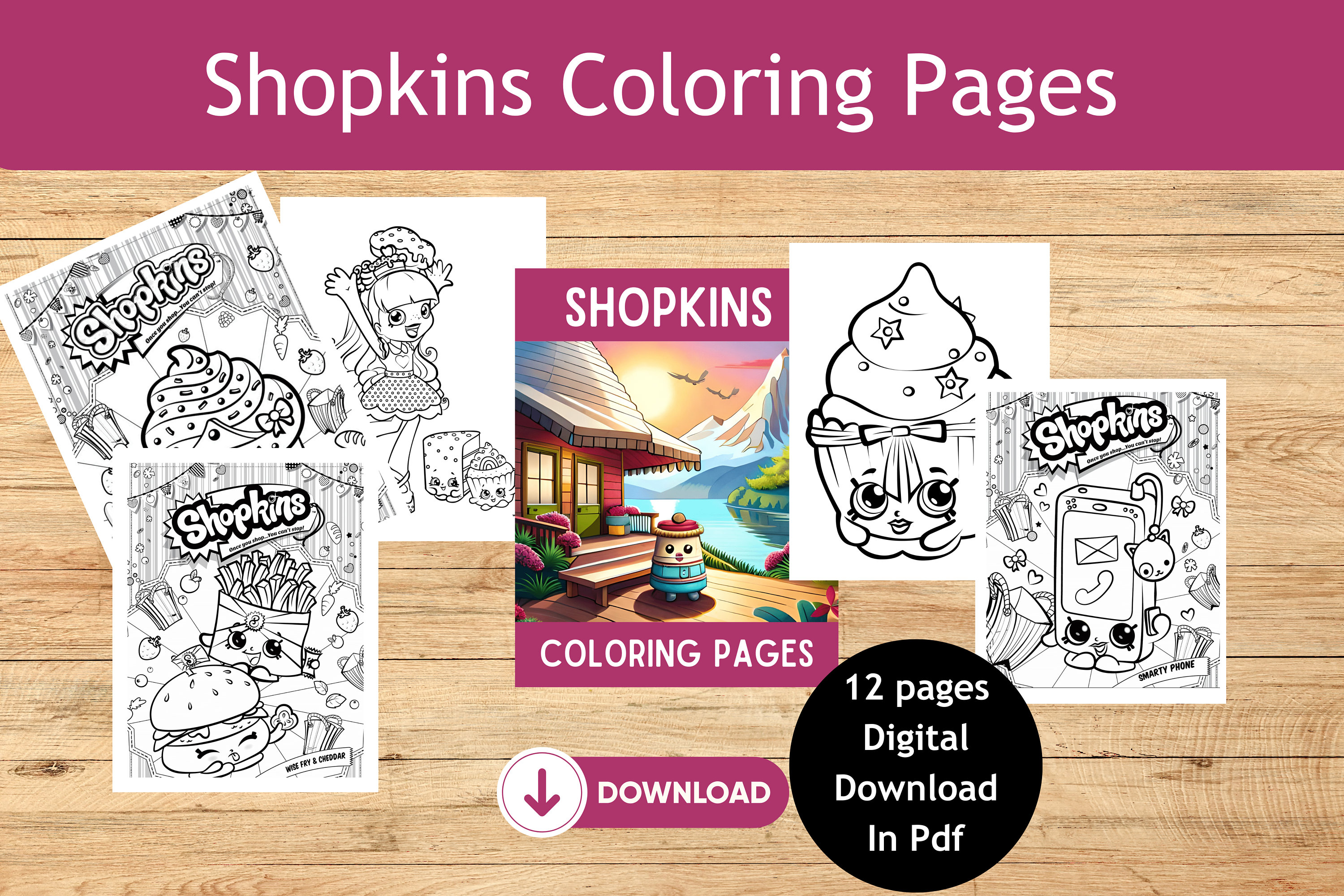 Shopkins coloring