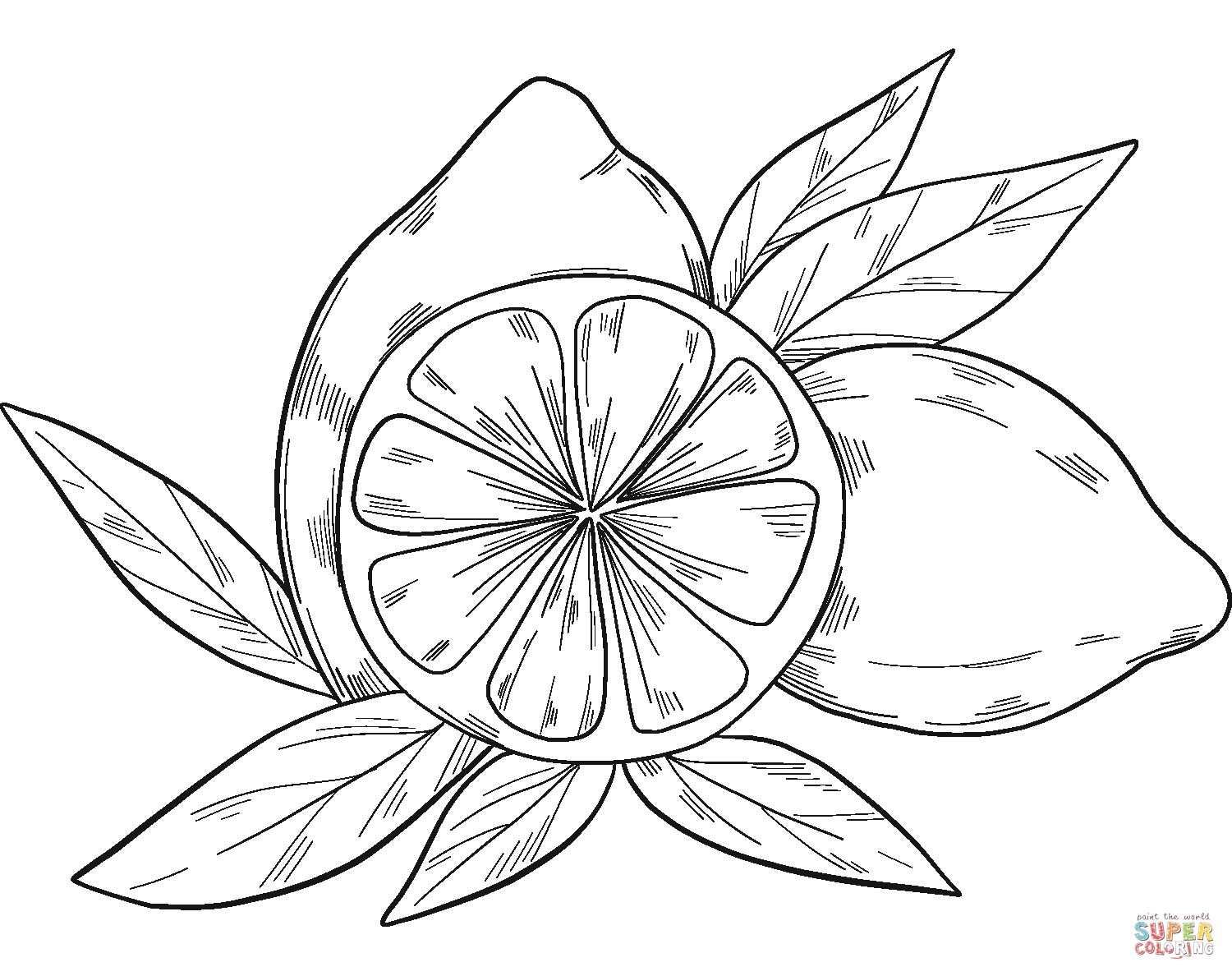 Dibujo de limones para colorear dibujos para colorear imprimir gratis