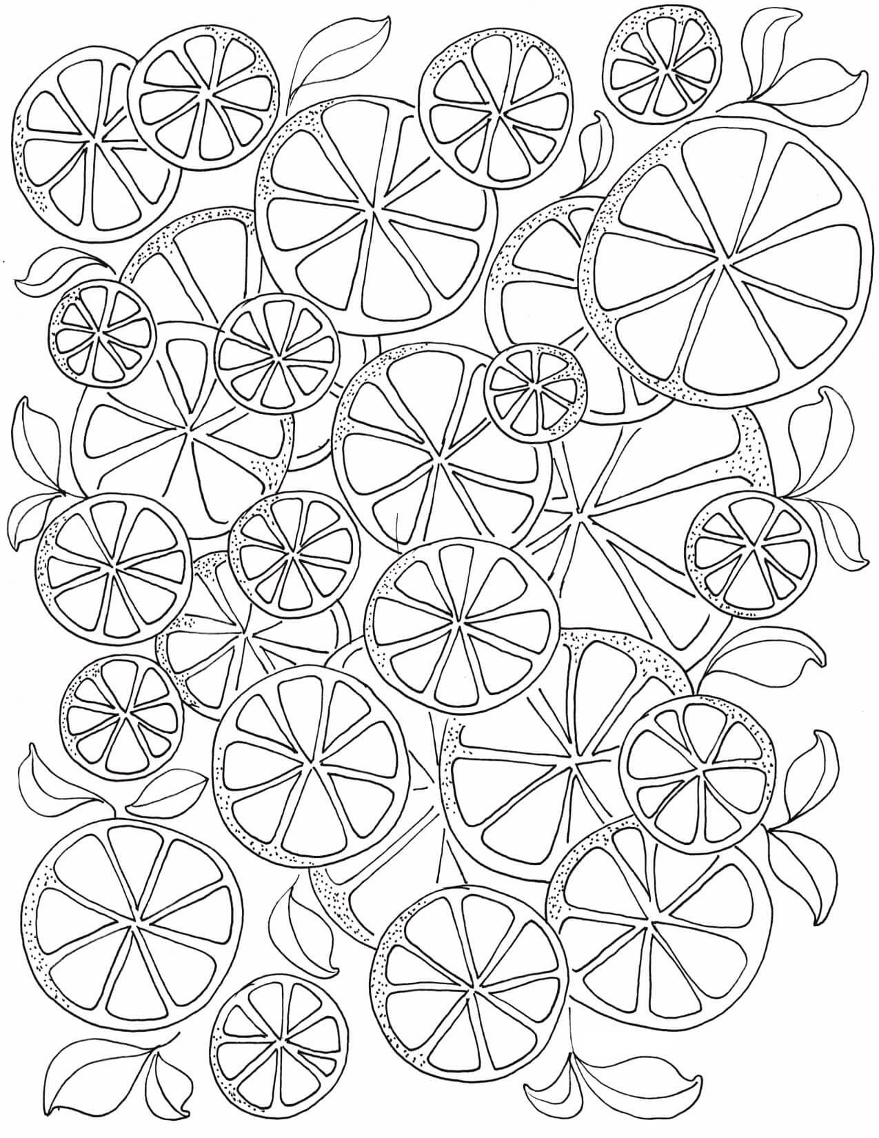 Limones para colorear imprimir e dibujar â