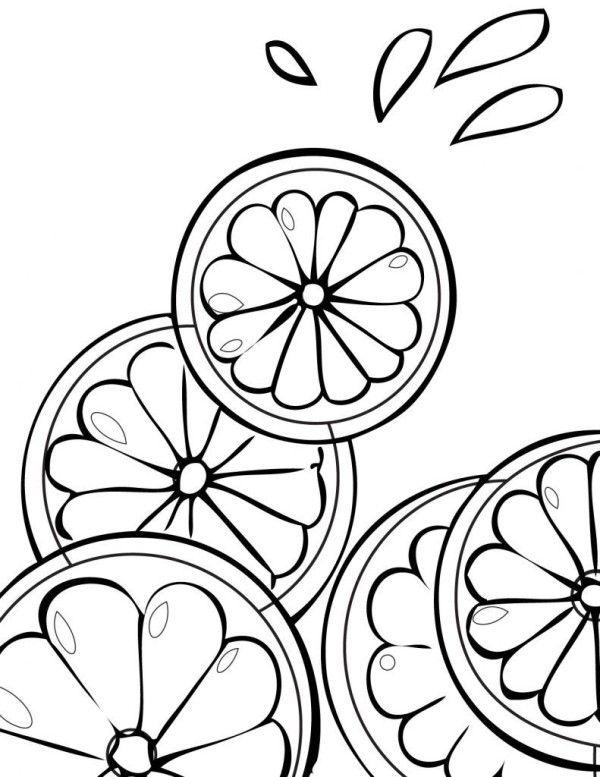 Dibujos de limones para colorear descargar e imprimir colorear imãgenes